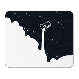 Коврик прямоугольный с принтом Черно-белый в Курске, натуральный каучук | размер 230 х 185 мм; запечатка лицевой стороны | брызги | ведро | космос | краска | черно белый