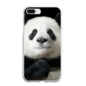 Чехол для iPhone 7Plus/8 Plus матовый с принтом Панда в Курске, Силикон | Область печати: задняя сторона чехла, без боковых панелей | панда