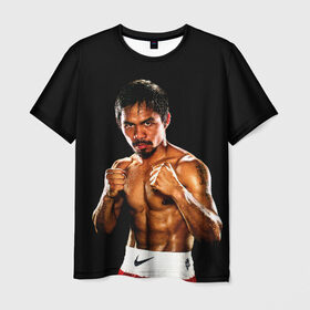 Мужская футболка 3D с принтом Менни Пакьяо в Курске, 100% полиэфир | прямой крой, круглый вырез горловины, длина до линии бедер | boxing | manny | pacquiao | бокс | боксер | знаменитость | мэнни | мэнни пакьяо | спорт