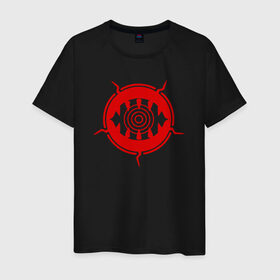 Мужская футболка хлопок с принтом World Trigger в Курске, 100% хлопок | прямой крой, круглый вырез горловины, длина до линии бедер, слегка спущенное плечо. | world | импульс | символ из аниме 