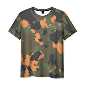 Мужская футболка 3D с принтом Камуфляж в Курске, 100% полиэфир | прямой крой, круглый вырез горловины, длина до линии бедер | army | military | армейские | армия | камуфляж