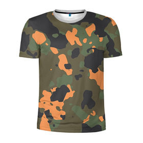 Мужская футболка 3D спортивная с принтом Камуфляж в Курске, 100% полиэстер с улучшенными характеристиками | приталенный силуэт, круглая горловина, широкие плечи, сужается к линии бедра | army | military | армейские | армия | камуфляж