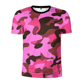 Мужская футболка 3D спортивная с принтом Камуфляж в Курске, 100% полиэстер с улучшенными характеристиками | приталенный силуэт, круглая горловина, широкие плечи, сужается к линии бедра | army | military | армия