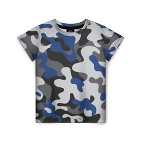 Детская футболка 3D с принтом Камуфляж в Курске, 100% гипоаллергенный полиэфир | прямой крой, круглый вырез горловины, длина до линии бедер, чуть спущенное плечо, ткань немного тянется | army | military | армия