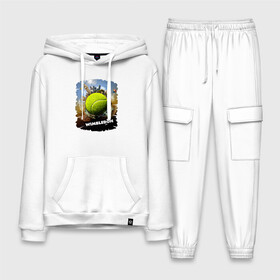 Мужской костюм хлопок с толстовкой с принтом Уимблдон (Wimbledon) в Курске,  |  | wimbledon | англия | большой теннис | великобритания | теннисный мяч | уимблдон