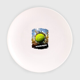 Тарелка с принтом Уимблдон (Wimbledon) в Курске, фарфор | диаметр - 210 мм
диаметр для нанесения принта - 120 мм | wimbledon | англия | большой теннис | великобритания | теннисный мяч | уимблдон