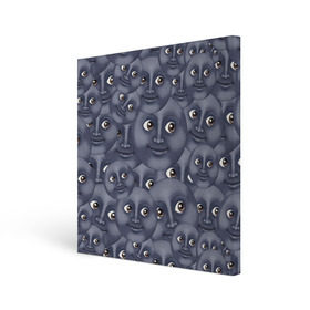Холст квадратный с принтом Эмодзи в Курске, 100% ПВХ |  | emoji | moon | луна | смайл | смайлик | эмоджи | эмодзи