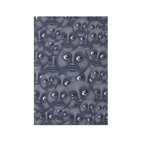 Обложка для паспорта матовая кожа с принтом Эмодзи в Курске, натуральная матовая кожа | размер 19,3 х 13,7 см; прозрачные пластиковые крепления | emoji | moon | луна | смайл | смайлик | эмоджи | эмодзи