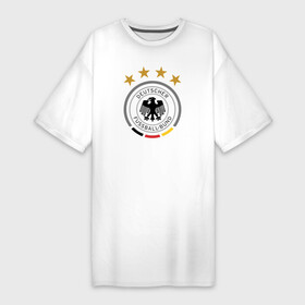 Платье-футболка хлопок с принтом Сборная Германии в Курске,  |  | germany | германия