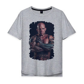 Мужская футболка хлопок Oversize с принтом Jeff Monson (MMA) в Курске, 100% хлопок | свободный крой, круглый ворот, “спинка” длиннее передней части | ufc