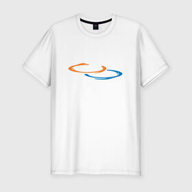 Мужская футболка премиум с принтом Hole-a-Hoop в Курске, 92% хлопок, 8% лайкра | приталенный силуэт, круглый вырез ворота, длина до линии бедра, короткий рукав | hole a hoop portal портал