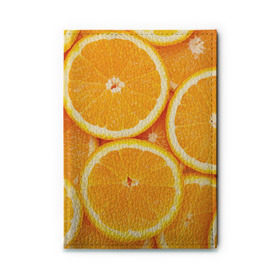 Обложка для автодокументов с принтом Апельсин в Курске, натуральная кожа |  размер 19,9*13 см; внутри 4 больших “конверта” для документов и один маленький отдел — туда идеально встанут права | апельсин | еда | лимон | фрукт