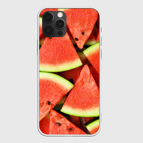 Чехол для iPhone 12 Pro с принтом Дольки арбуза в Курске, силикон | область печати: задняя сторона чехла, без боковых панелей | арбуз | дольки арбуза | еда | фрукт | ягода
