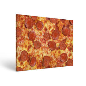 Холст прямоугольный с принтом Пицца в Курске, 100% ПВХ |  | pizza | еда | пицца | фастфуд