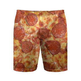 Мужские шорты 3D спортивные с принтом Пицца в Курске,  |  | Тематика изображения на принте: pizza | еда | пицца | фастфуд