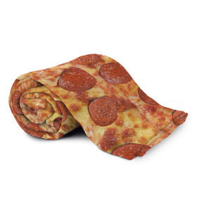Плед 3D с принтом Пицца в Курске, 100% полиэстер | закругленные углы, все края обработаны. Ткань не мнется и не растягивается | pizza | еда | пицца | фастфуд
