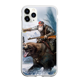 Чехол для iPhone 11 Pro матовый с принтом Медведь в Курске, Силикон |  | медведь | мишка | патриот | россия | я русский