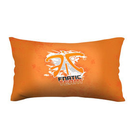 Подушка 3D антистресс с принтом Fnatic team в Курске, наволочка — 100% полиэстер, наполнитель — вспененный полистирол | состоит из подушки и наволочки на молнии | 