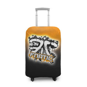Чехол для чемодана 3D с принтом Fnatic team в Курске, 86% полиэфир, 14% спандекс | двустороннее нанесение принта, прорези для ручек и колес | fnatic