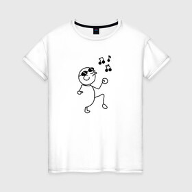 Женская футболка хлопок с принтом Haters gonna hate... в Курске, 100% хлопок | прямой крой, круглый вырез горловины, длина до линии бедер, слегка спущенное плечо | memes | troll face | мемы | троллфейс