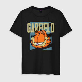 Мужская футболка хлопок с принтом Garfield Radical в Курске, 100% хлопок | прямой крой, круглый вырез горловины, длина до линии бедер, слегка спущенное плечо. | Тематика изображения на принте: garfield radical гарфилд кот