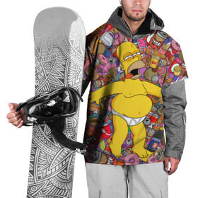 Накидка на куртку 3D с принтом Гомер в Курске, 100% полиэстер |  | Тематика изображения на принте: гомер