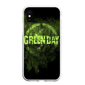Чехол для iPhone XS Max матовый с принтом Green Day в Курске, Силикон | Область печати: задняя сторона чехла, без боковых панелей | green day | rock | грин дей | рок