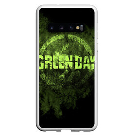 Чехол для Samsung Galaxy S10 с принтом Green Day в Курске, Силикон | Область печати: задняя сторона чехла, без боковых панелей | Тематика изображения на принте: green day | rock | грин дей | рок