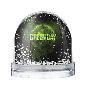 Водяной шар с принтом Green Day в Курске, Пластик | Изображение внутри шара печатается на глянцевой фотобумаге с двух сторон | green day | rock | грин дей | рок