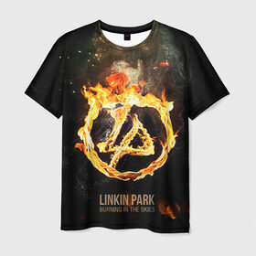Мужская футболка 3D с принтом Linkin Park в Курске, 100% полиэфир | прямой крой, круглый вырез горловины, длина до линии бедер | Тематика изображения на принте: linkin park | rock | линкин парк | рок