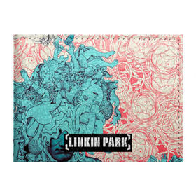 Обложка для студенческого билета с принтом Linkin Park в Курске, натуральная кожа | Размер: 11*8 см; Печать на всей внешней стороне | linkin park | rock | линкин парк | рок