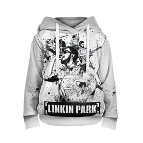 Детская толстовка 3D с принтом Linkin Park в Курске, 100% полиэстер | двухслойный капюшон со шнурком для регулировки, мягкие манжеты на рукавах и по низу толстовки, спереди карман-кенгуру с мягким внутренним слоем | Тематика изображения на принте: linkin park | rock | линкин парк | рок