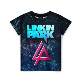 Детская футболка 3D с принтом Linkin Park в Курске, 100% гипоаллергенный полиэфир | прямой крой, круглый вырез горловины, длина до линии бедер, чуть спущенное плечо, ткань немного тянется | Тематика изображения на принте: linkin park | rock | линкин парк | рок