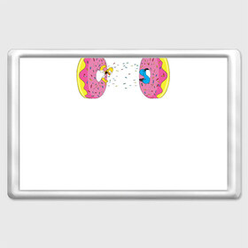 Магнит 45*70 с принтом Donut Portal в Курске, Пластик | Размер: 78*52 мм; Размер печати: 70*45 | Тематика изображения на принте: 