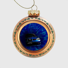 Стеклянный ёлочный шар с принтом Subaru в Курске, Стекло | Диаметр: 80 мм | Тематика изображения на принте: impreza | jdm | sti | subaru | wrx