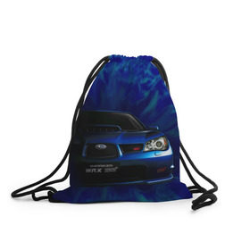 Рюкзак-мешок 3D с принтом Subaru в Курске, 100% полиэстер | плотность ткани — 200 г/м2, размер — 35 х 45 см; лямки — толстые шнурки, застежка на шнуровке, без карманов и подкладки | impreza | jdm | sti | subaru | wrx