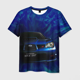 Мужская футболка 3D с принтом Subaru в Курске, 100% полиэфир | прямой крой, круглый вырез горловины, длина до линии бедер | Тематика изображения на принте: impreza | jdm | sti | subaru | wrx