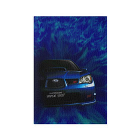 Обложка для паспорта матовая кожа с принтом Subaru в Курске, натуральная матовая кожа | размер 19,3 х 13,7 см; прозрачные пластиковые крепления | Тематика изображения на принте: impreza | jdm | sti | subaru | wrx