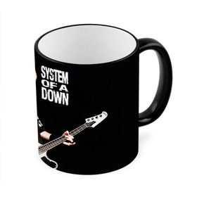 Кружка 3D с принтом System of a Down в Курске, керамика | ёмкость 330 мл | hard rock | metal | rock | serj | system of a down | tankian | метал | рок | систем | танкян | хардрок