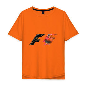 Мужская футболка хлопок Oversize с принтом Formula 1 в Курске, 100% хлопок | свободный крой, круглый ворот, “спинка” длиннее передней части | 1 | f | f1 | formula | один | формула