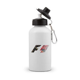 Бутылка спортивная с принтом Formula 1 в Курске, металл | емкость — 500 мл, в комплекте две пластиковые крышки и карабин для крепления | 1 | f | f1 | formula | один | формула