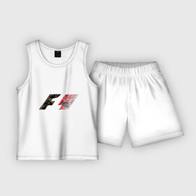 Детская пижама с шортами хлопок с принтом Formula 1 в Курске,  |  | 1 | f | f1 | formula | один | формула