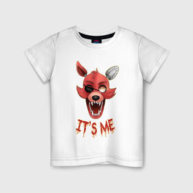 Детская футболка хлопок с принтом Five nights at Freddy`s Foxy в Курске, 100% хлопок | круглый вырез горловины, полуприлегающий силуэт, длина до линии бедер | фнаф