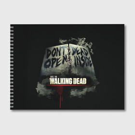 Альбом для рисования с принтом The Walking Dead в Курске, 100% бумага
 | матовая бумага, плотность 200 мг. | зомби