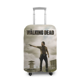 Чехол для чемодана 3D с принтом The Walking Dead в Курске, 86% полиэфир, 14% спандекс | двустороннее нанесение принта, прорези для ручек и колес | зомби