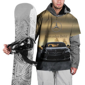 Накидка на куртку 3D с принтом Mercedes в Курске, 100% полиэстер |  | amg | benz | mercedes | бенс | бенц | мерседес