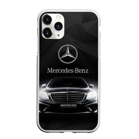 Чехол для iPhone 11 Pro Max матовый с принтом Mercedes в Курске, Силикон |  | Тематика изображения на принте: amg | benz | mercedes | бенс | бенц | мерседес