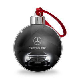 Ёлочный шар с принтом Mercedes в Курске, Пластик | Диаметр: 77 мм | Тематика изображения на принте: amg | benz | mercedes | бенс | бенц | мерседес