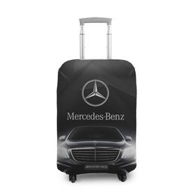 Чехол для чемодана 3D с принтом Mercedes в Курске, 86% полиэфир, 14% спандекс | двустороннее нанесение принта, прорези для ручек и колес | amg | benz | mercedes | бенс | бенц | мерседес