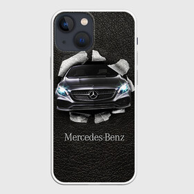 Чехол для iPhone 13 mini с принтом Mercedes в Курске,  |  | amg | benz | mercedes | бенс | бенц | кожа | мерседес